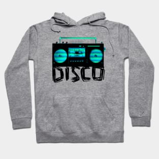 Music Vintage Disco Radio for Disco Party Hoodie